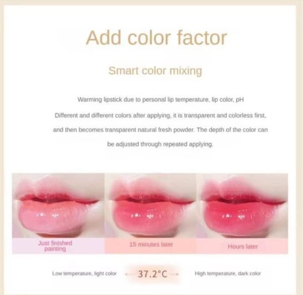 Color changing lip balm result on Pakistani lips