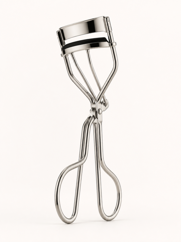 stainless-steel-eyelash-curler-v2 Stainless steel eyelash curler with soft black silicone pad